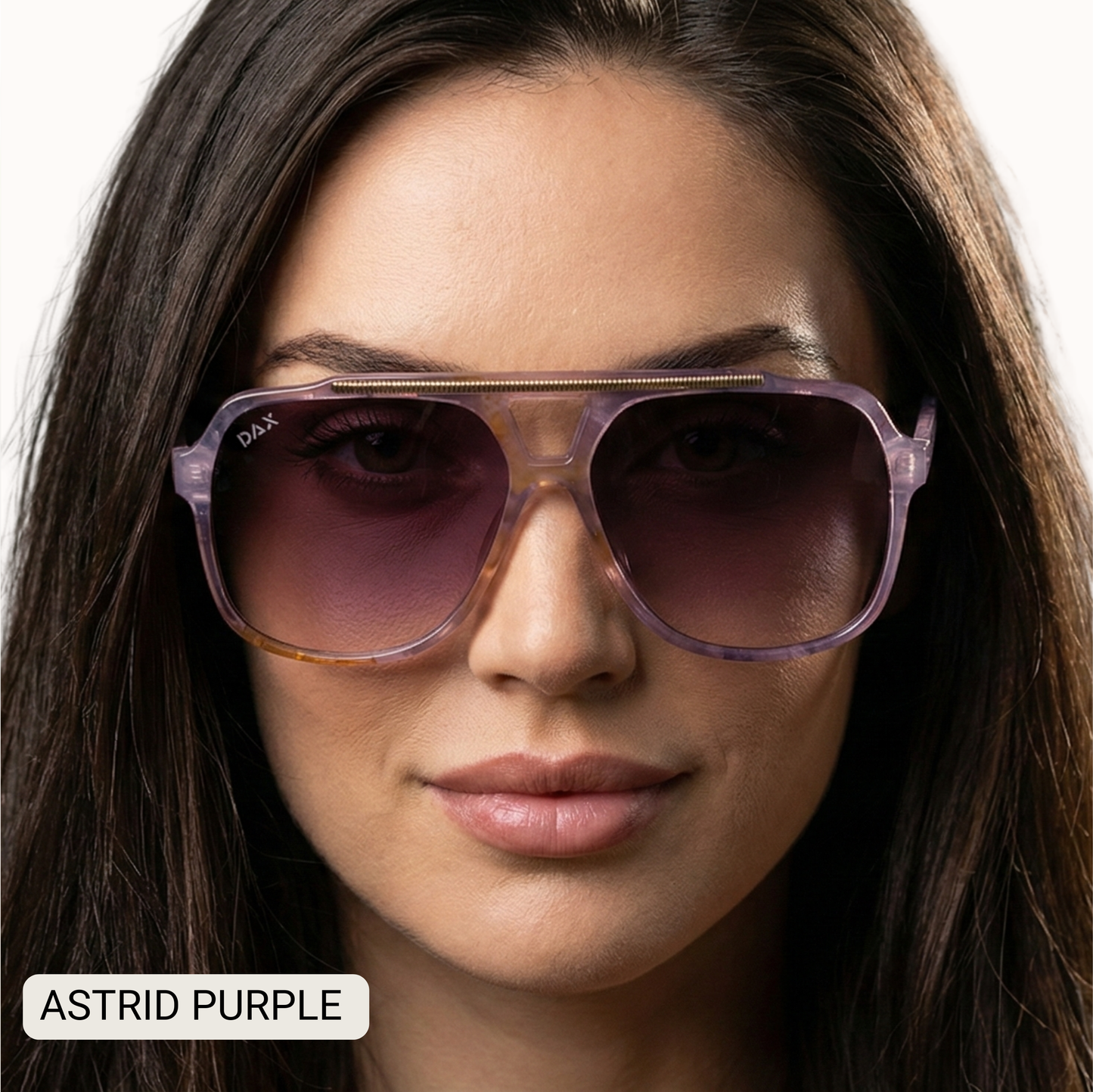Astrid - Women's Oversized Aviator Sunglasses: Gradient Cheetah Tx Dax