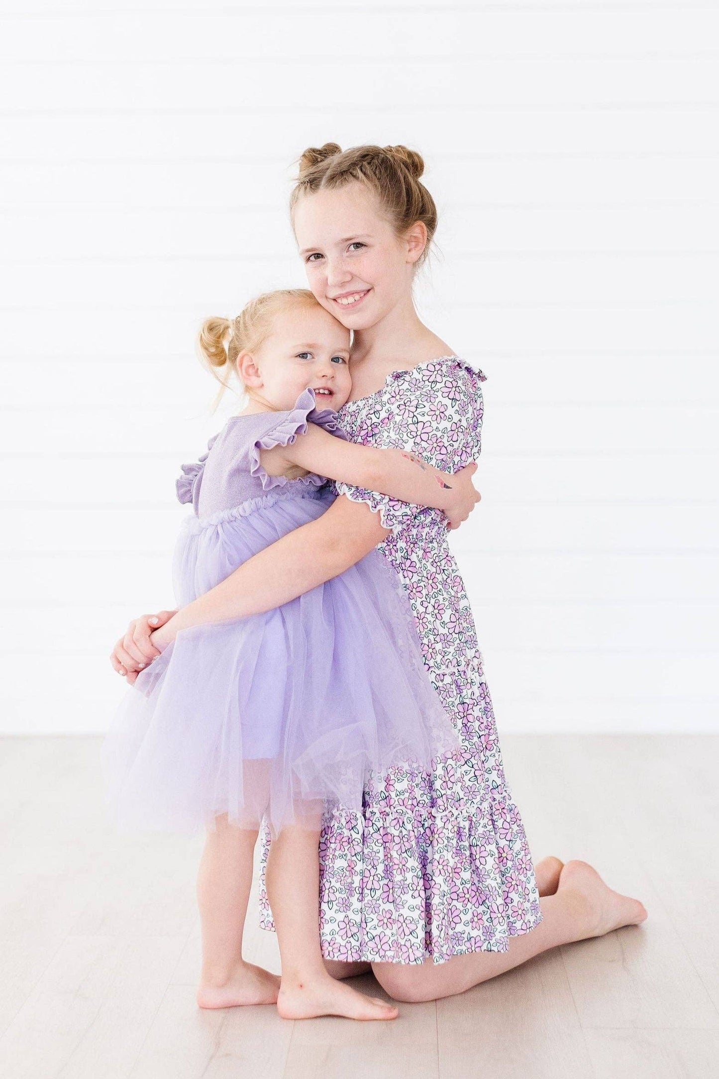 Lavender Shimmer Tutu Dress: Mila