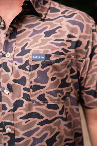 Performance Button Up - Gauge Camo Burlebo