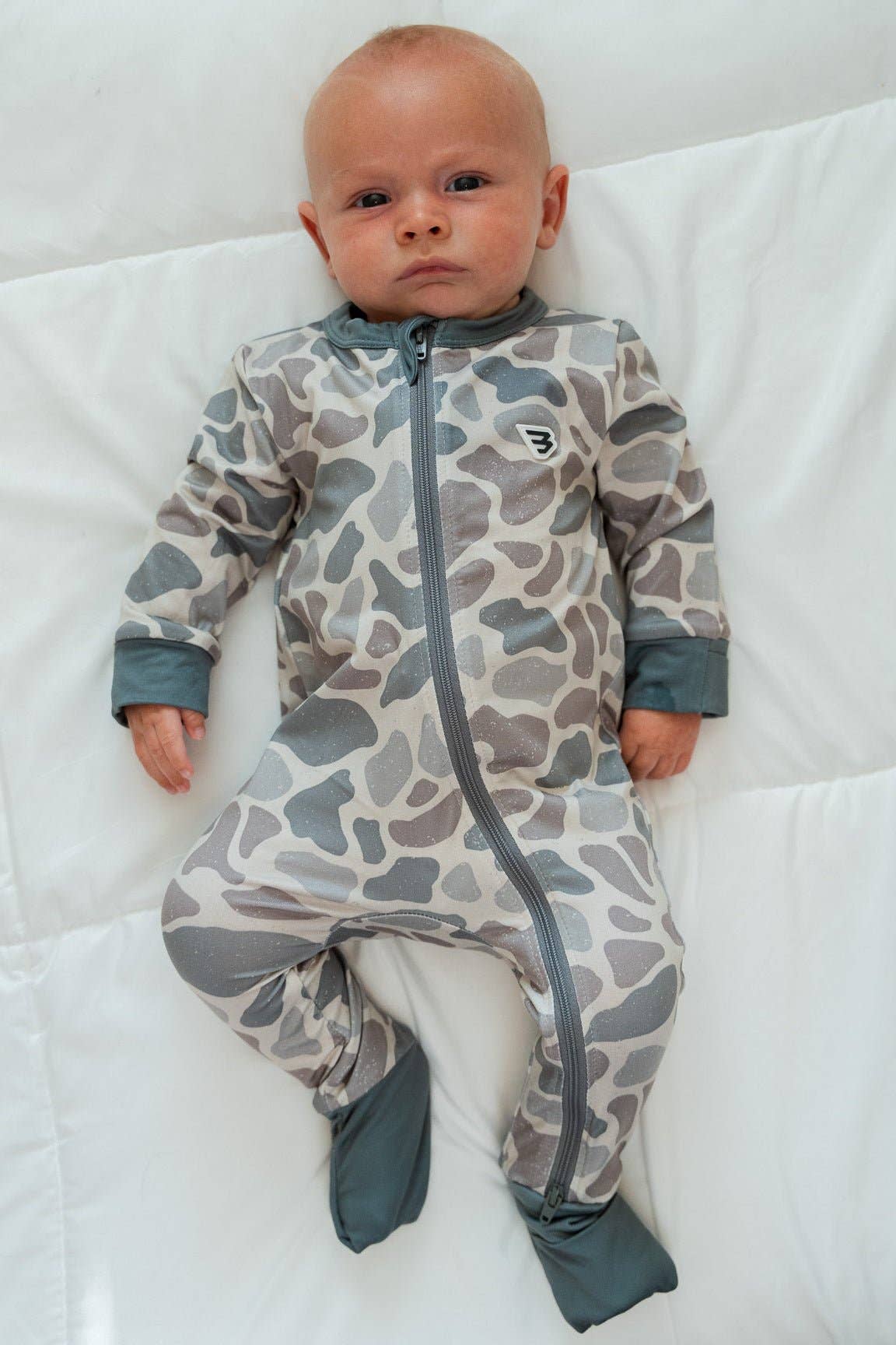 Classic Deer Camo Baby Zip Up - Burlebo