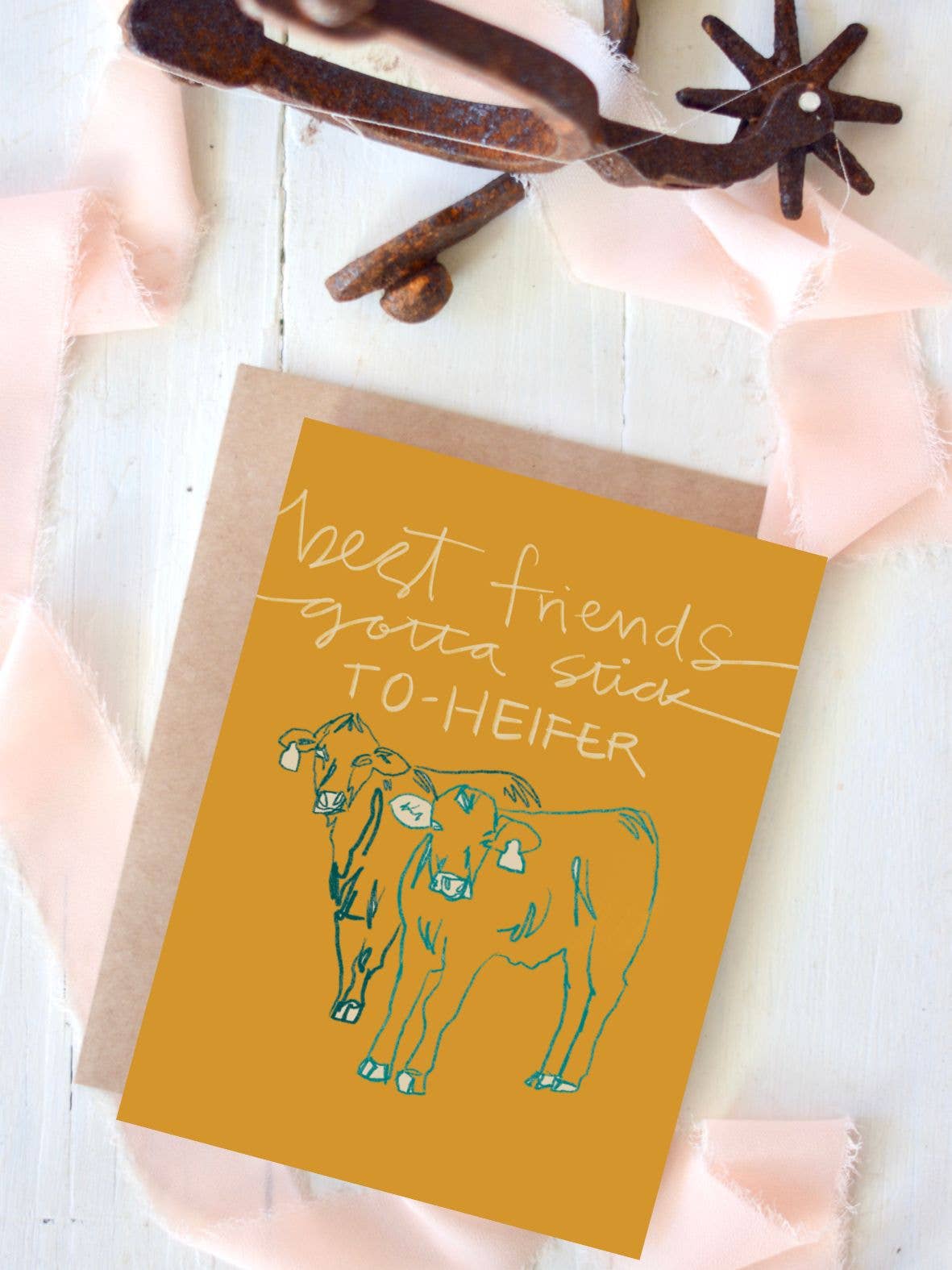 Best Friends Cows Friendship Card Tirzah