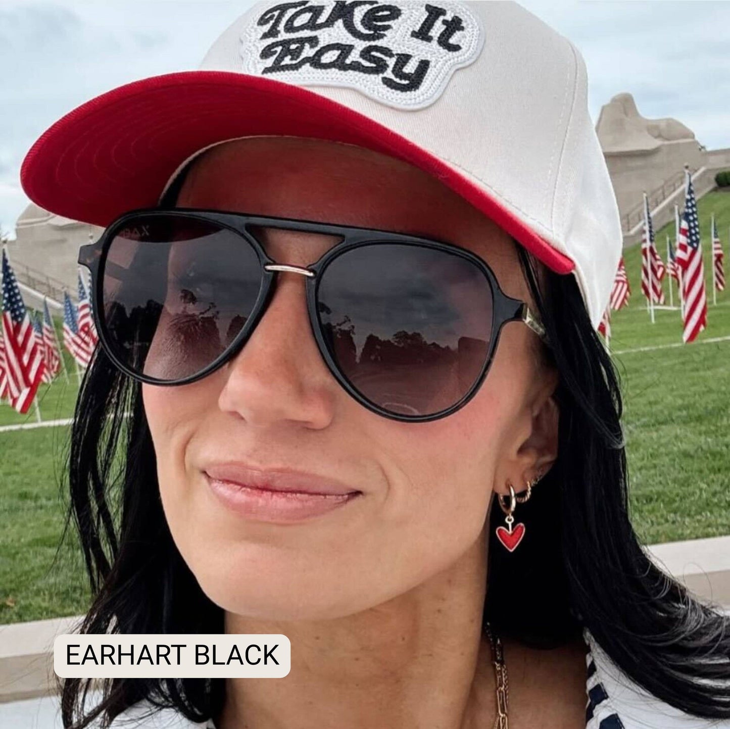 Earhart - Women’s Aviator Sunglasses–Polarized Everyday Chic: Hot pink Tx Dax