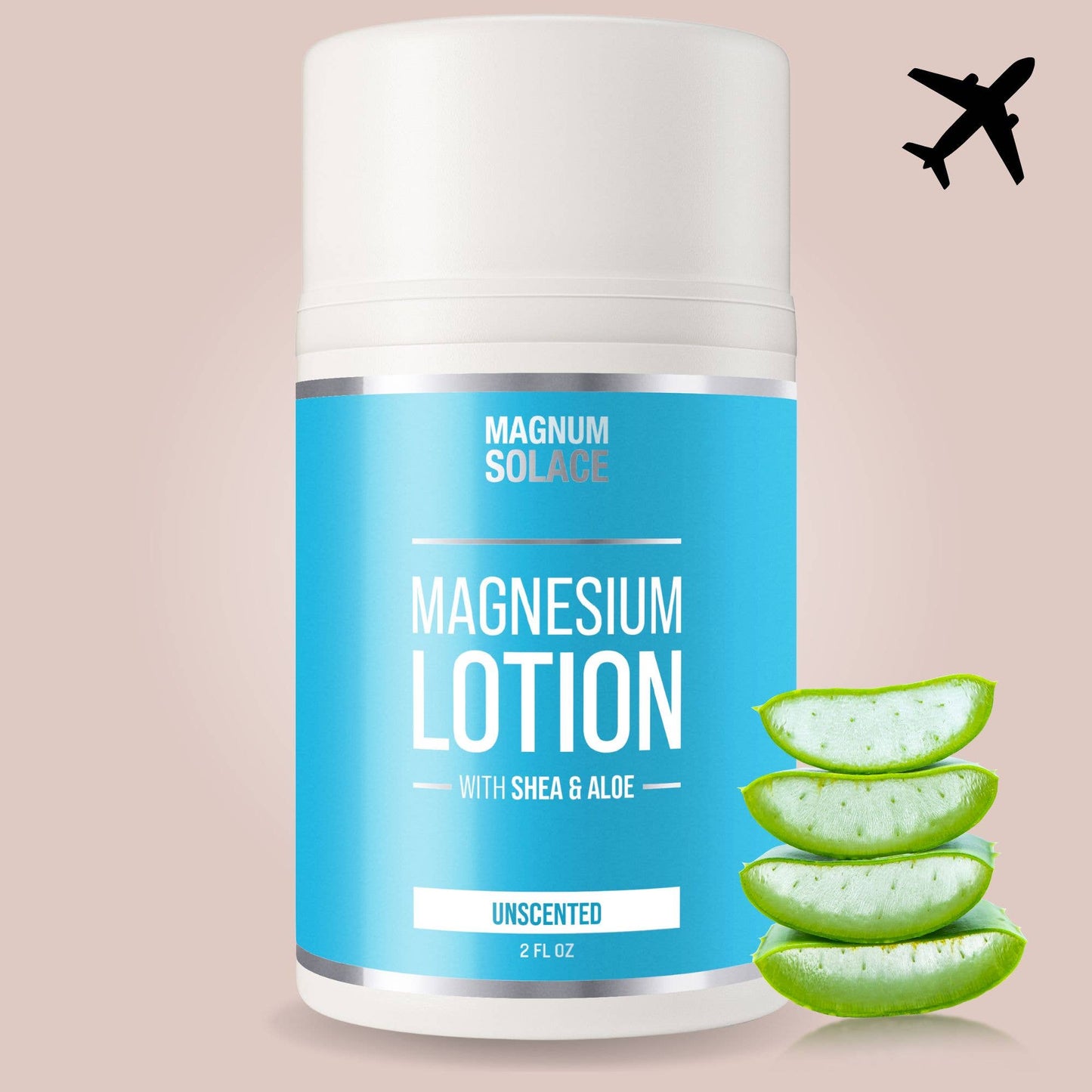 2oz Magnesium Lotion - Restless Legs & Muscle Pain Relief : LAVENDER Magnum