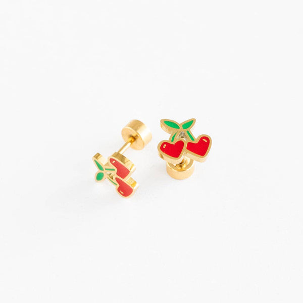 Cherries Earrings Pip Pop