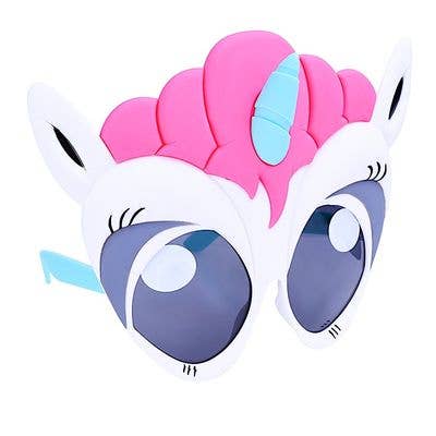 Pink Hair Unicorn Big Eyes White Unicorn Sun-Staches H2W Tx/Fl