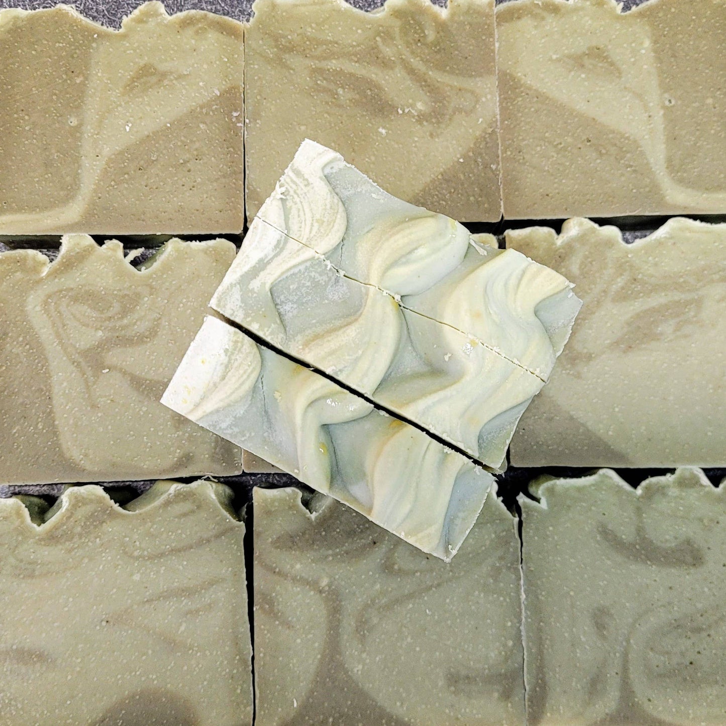 Soothing Cucumber Aloe & Uplifting Lemongrass Goat Milk Soap: Shrink Wrapped