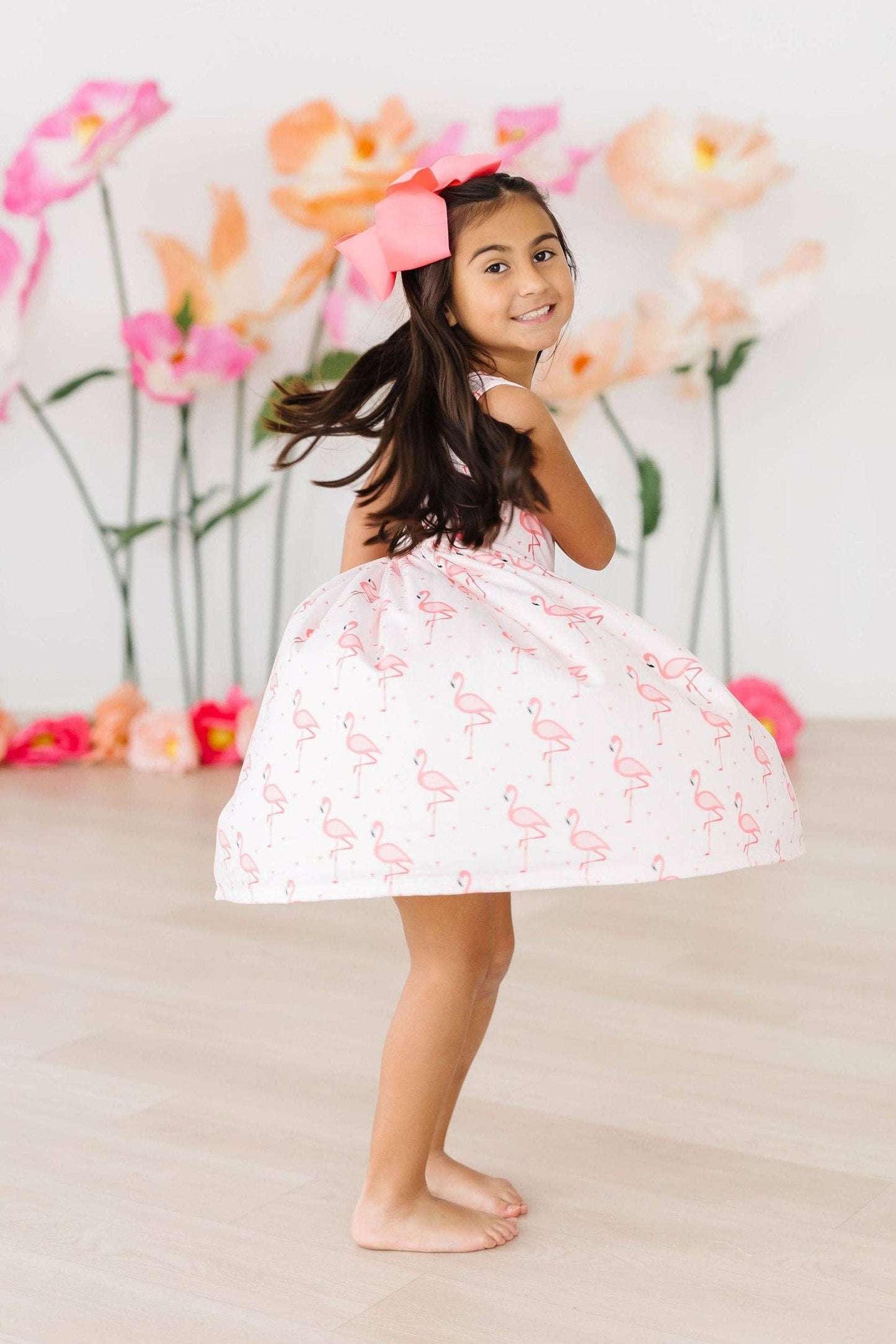 Pink Paradise Tank Twirl Dress: Mila