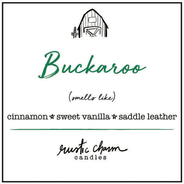 Buckaroo (Cinnamon, Vanilla, & Leather) Candle -rustic charm