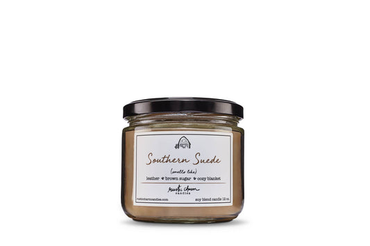 Southern Suede Candle Rustic charm