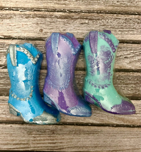 Cowgirl Boot Purple Bath Bomb: Lavender Sage Southern Fl