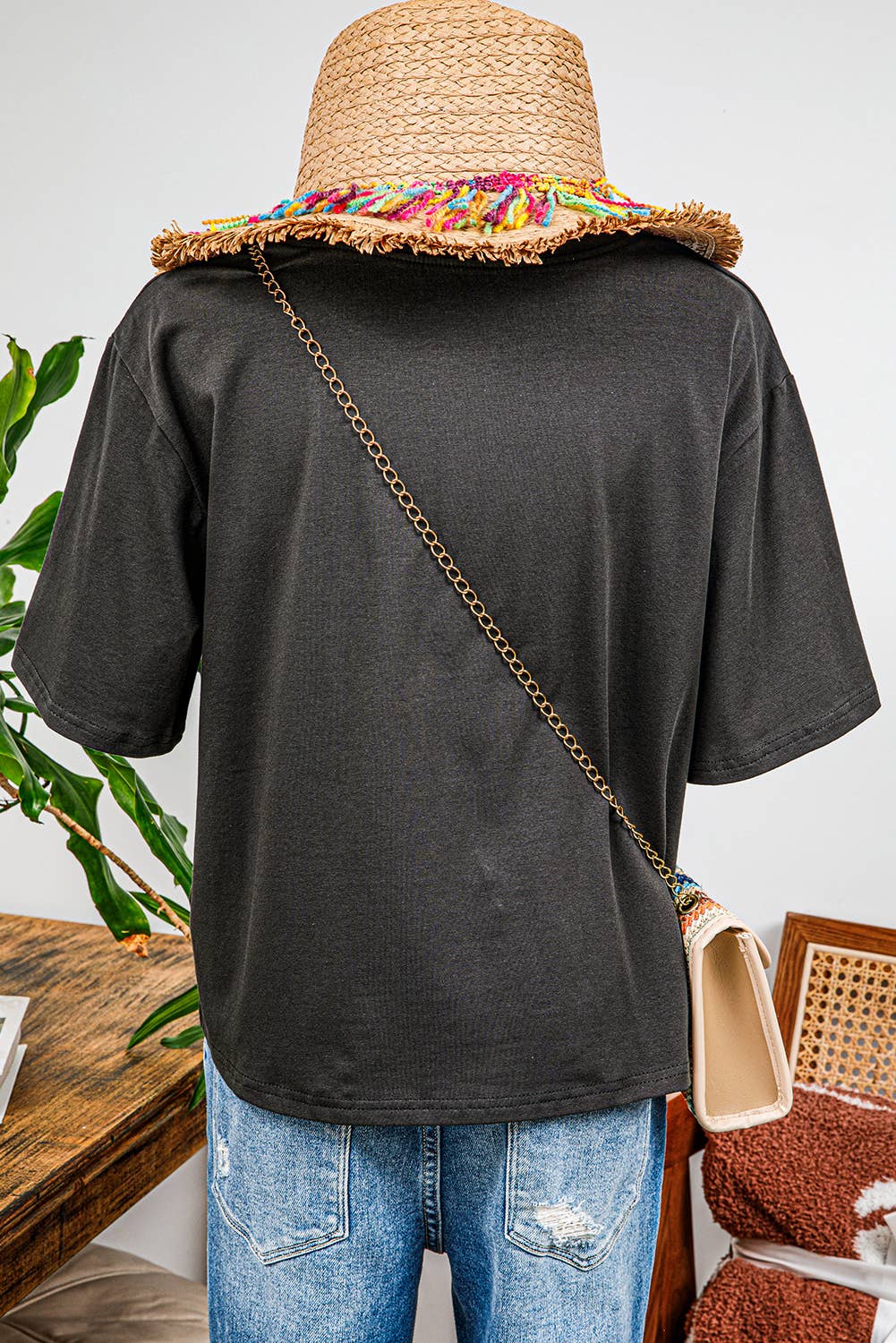 Vintage Western Bull Head Skull Turquoise Graphic T Shirt: fashionw