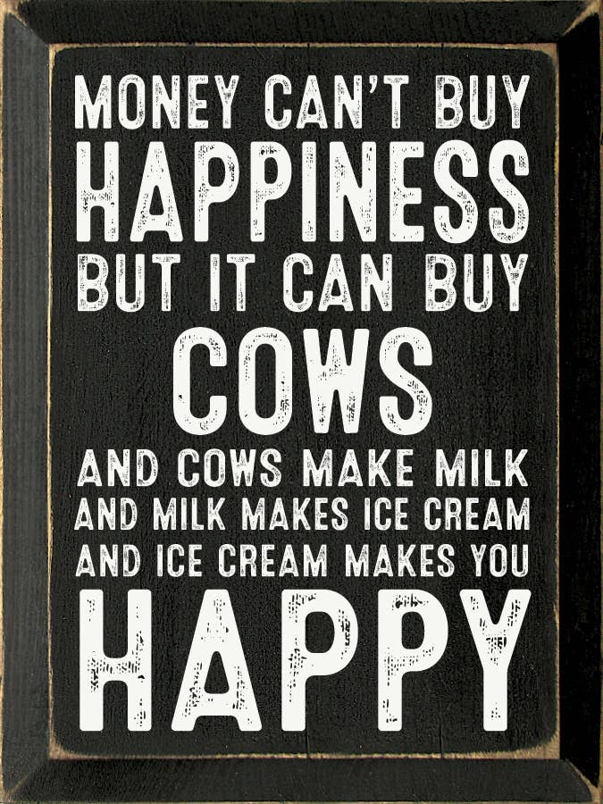 Money can't buy happiness but it can buy cows…: Old Cottage White
