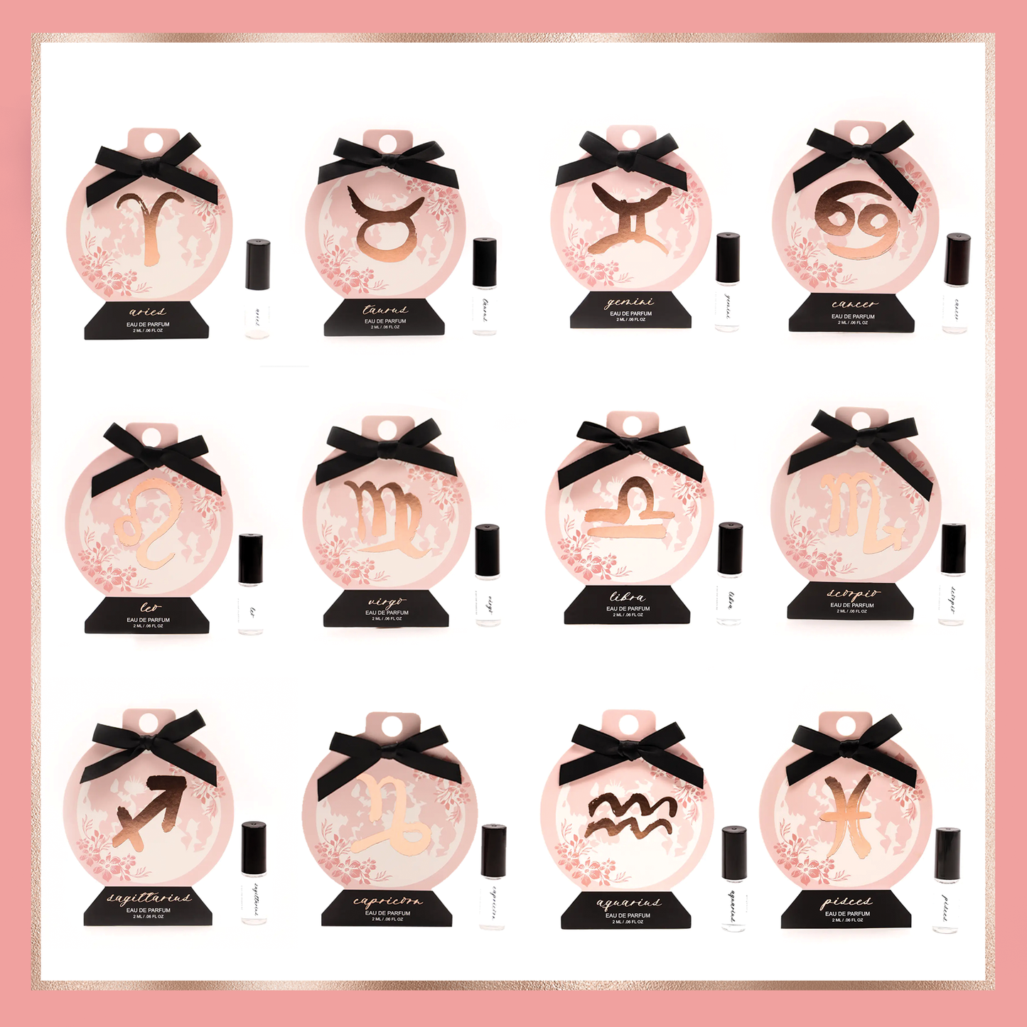 Zodiac Perfumette Card Pink: Pisces