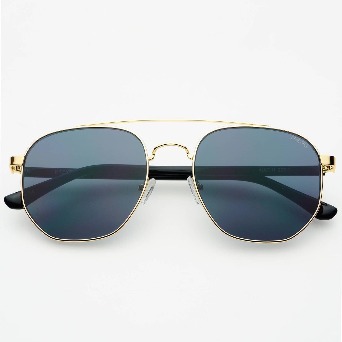 Austin Unisex Sunglasses : Gold / Gray Freyrs