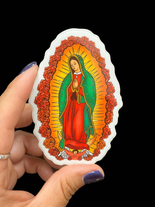 Virgen Guadalupe Vinyl Sticker (non-holographic)