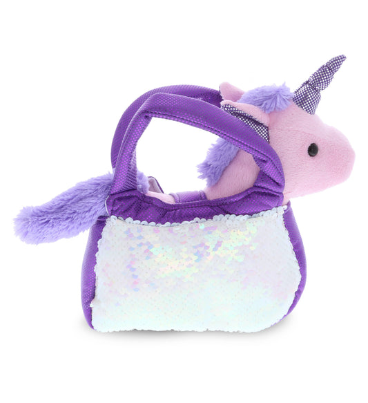 Purple Unicorn Plush Purse Pet Sequin CGlobal Fl/ Tx