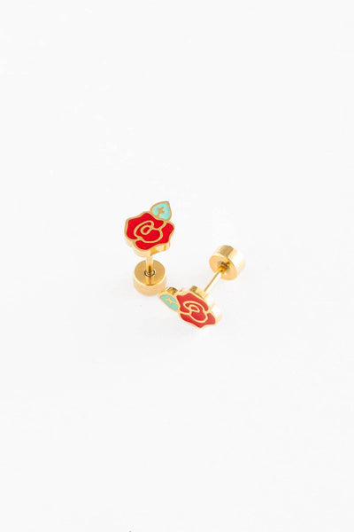 Rose Earring Pip Pop