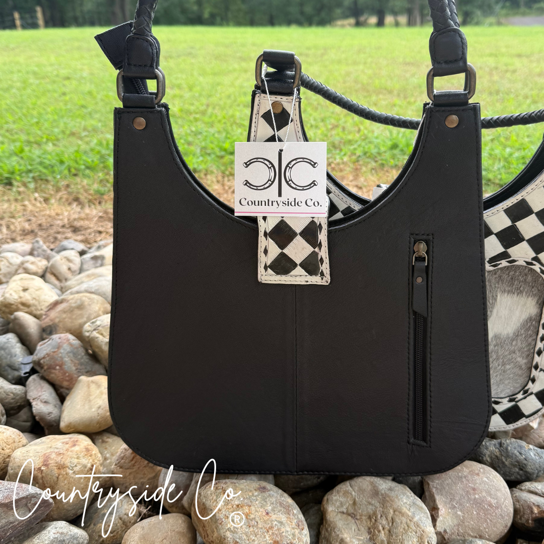 Ranch Glam Tooled Leather Purse Texas Western Cowhide