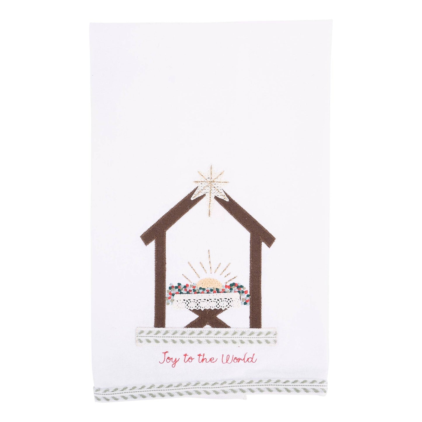 Joy to The World Nativity Tea Towel- Holiday Décor Ghaus