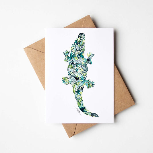 Alligator Single Note Card