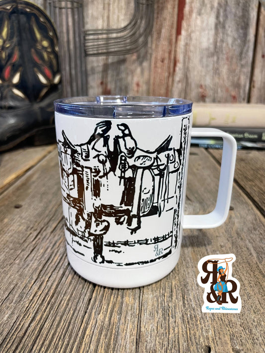 Saddles On The Fence Handle Cup Wholesale