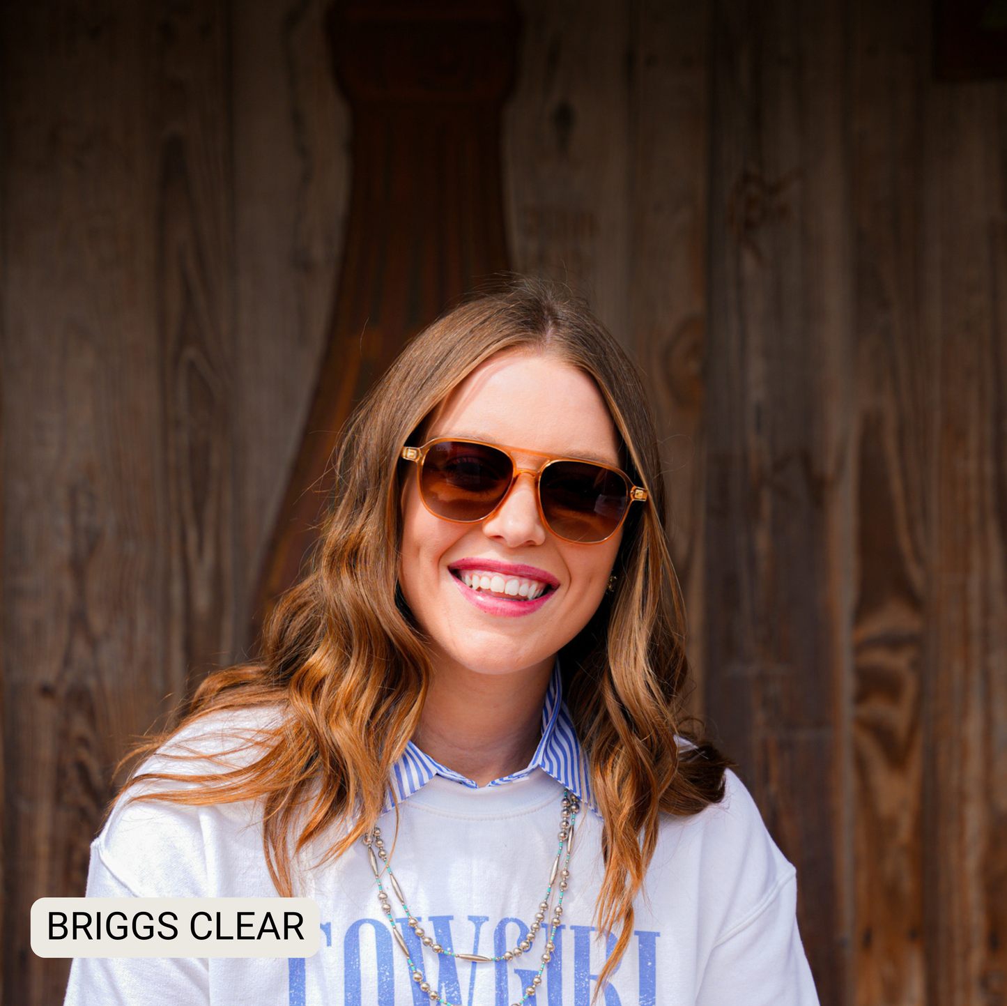 Briggs - Women's Polarized Small/ Medium Aviator: Black Gradient Fl/Tx