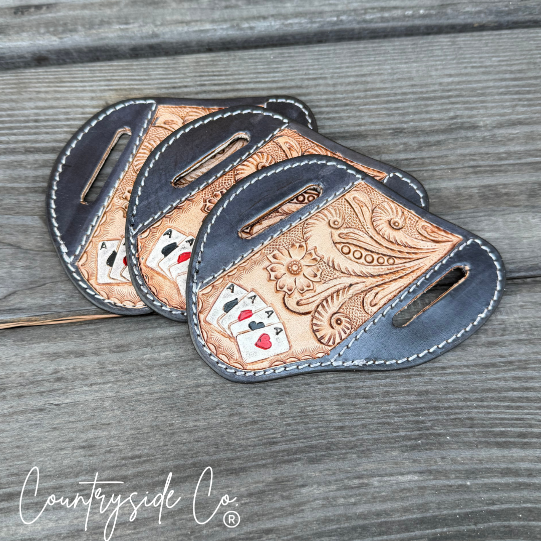 Gambler Leather Sheath Holder Countryside