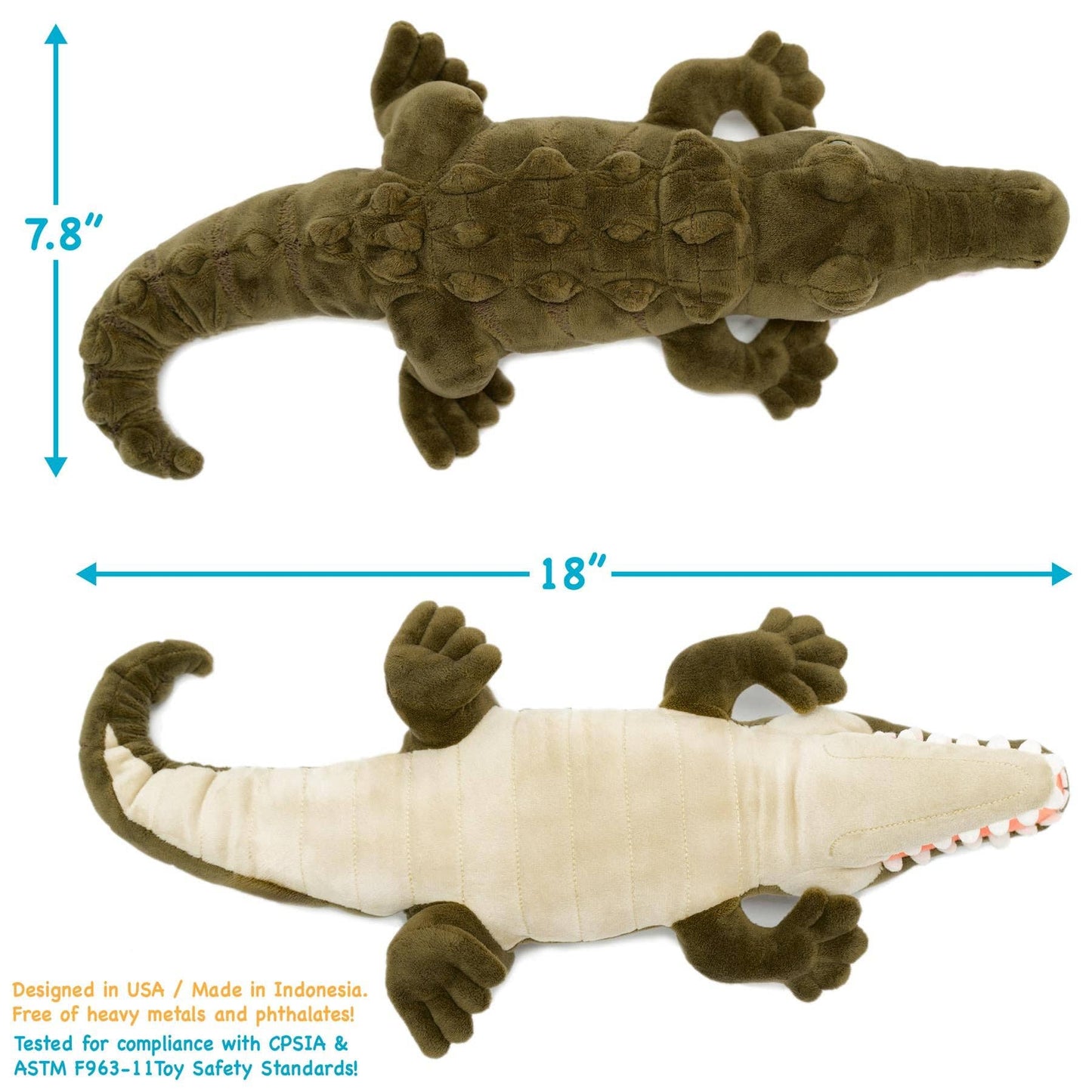 Carioca The Crocodile - 18 Inch Stuffed Animal Plush Viahart