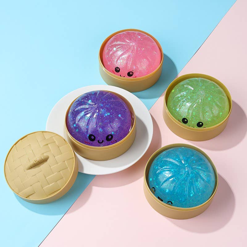 Pressure Sparkle Squishy Toy Dumplings | ASSORTED