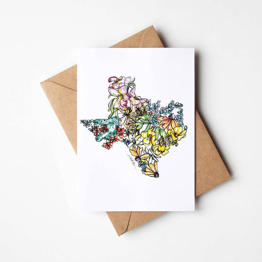 Texas Single Note Card Amanda