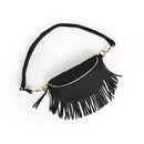 Suede removeable Fringe -Bum Hip Bag