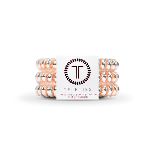 Spiral Hair Coils | Small | Millennial Pink Hair Ties Teleties