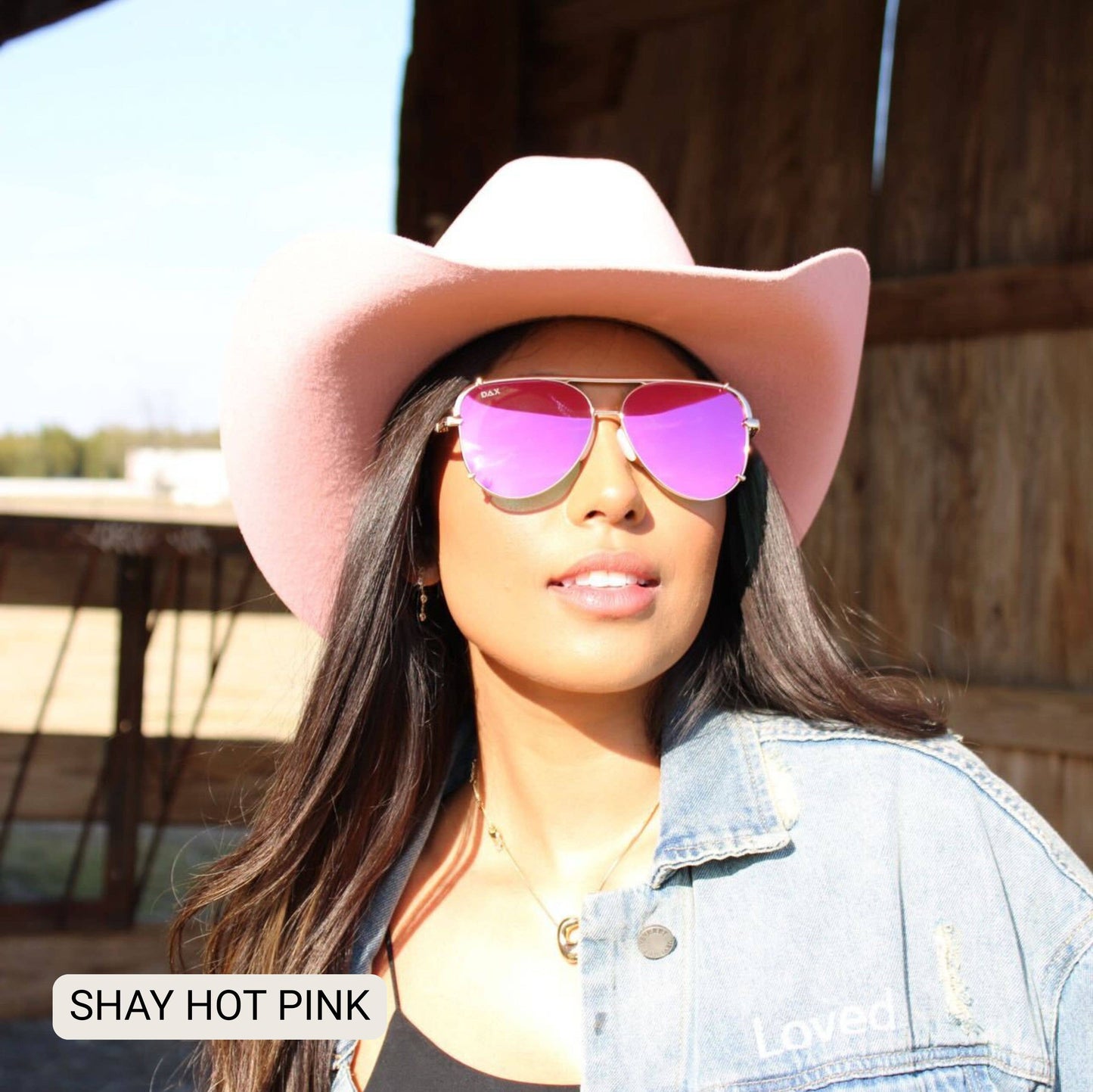 SHAY - Women's Polarized Large Hair Friendly Aviator: Brown Tx Dax