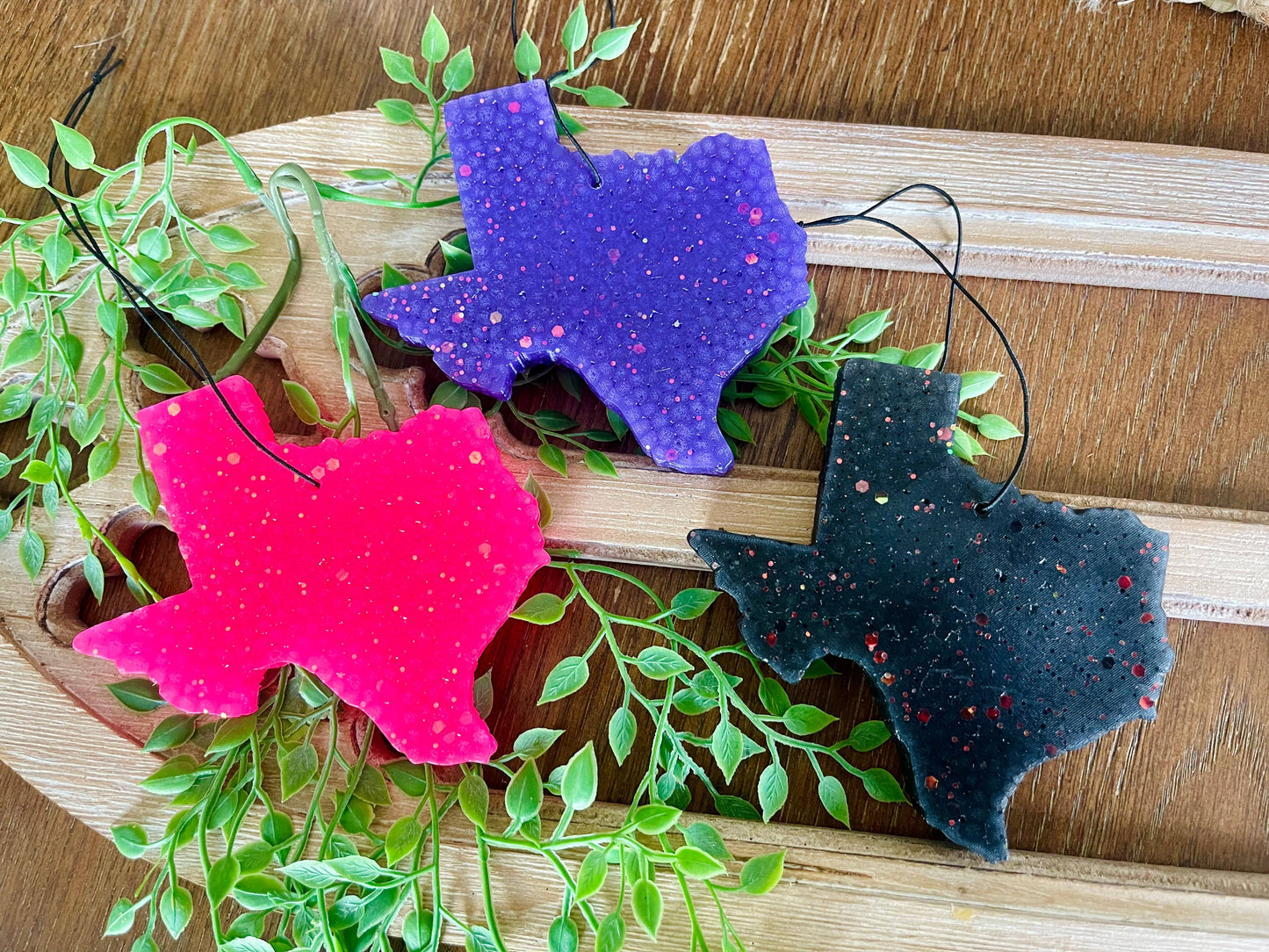 Texas with Glitter Freshie : Red/White/Blue Mix