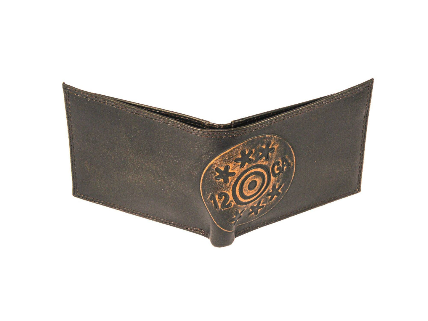 Shotshell Burnished Leather Zep Bifold Wallet