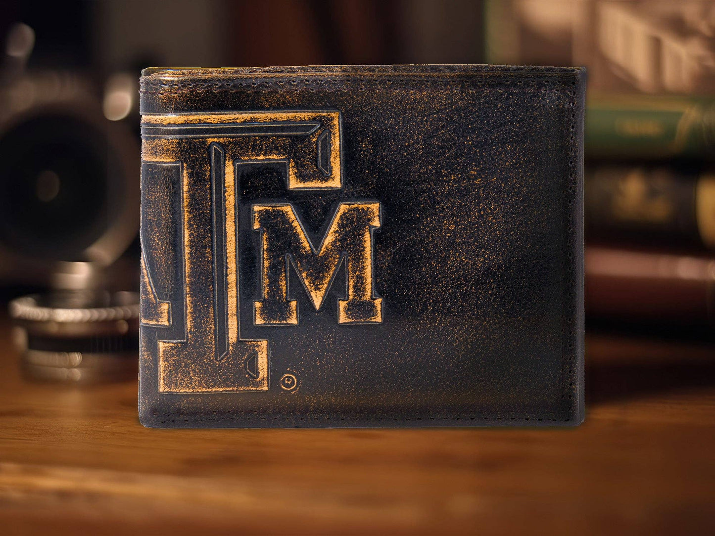 Texas A&M Aggies Zep Burnished Leather Bifold Wallet