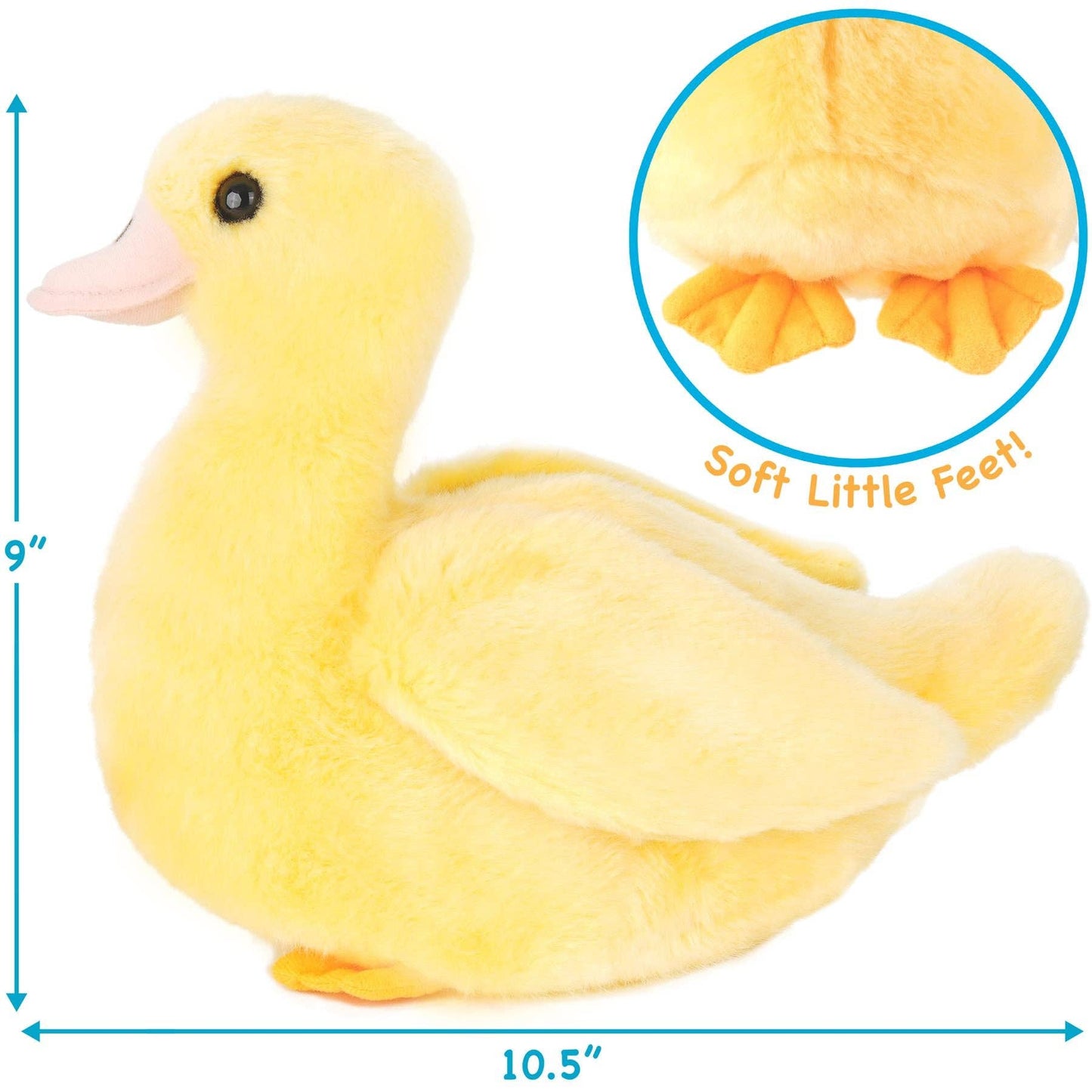 Dani the Duckling | 11 Inch Stuffed Animal Plush | Viahart