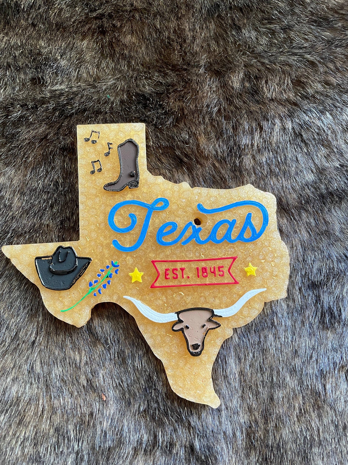 All Things Texas:  Painted Feather Car Freshie