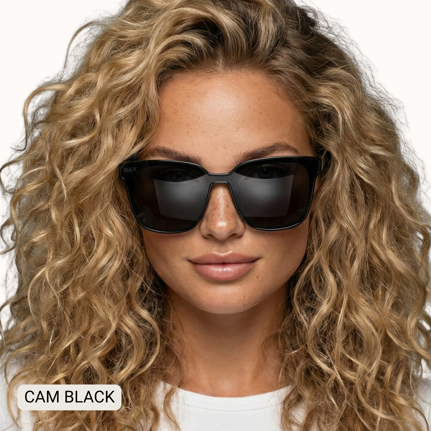 Cam - Women's Medium/ Large Square Sunglasses: Silver Dax Fl