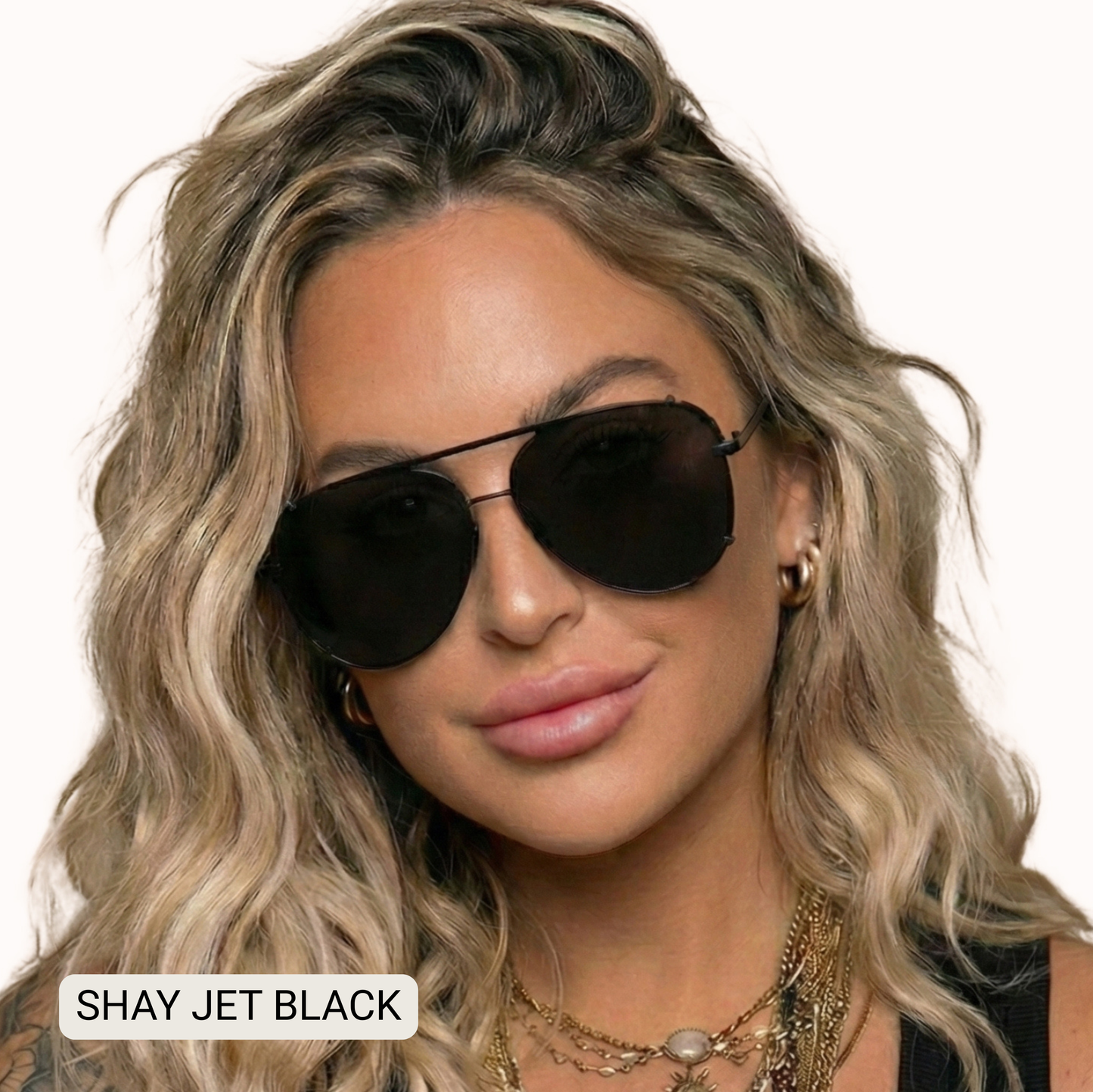SHAY - Women's Polarized Large Hair Friendly Aviator: Cheetah Tx/ Fl Dax