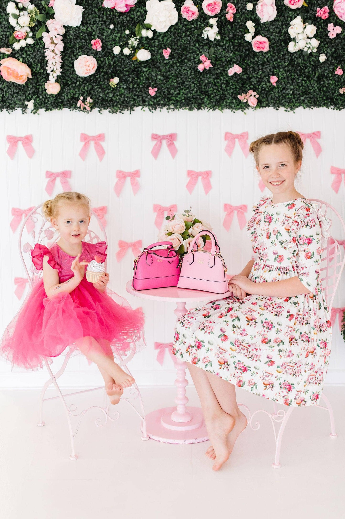 Hot Pink Shimmer Tutu Dress: Mila