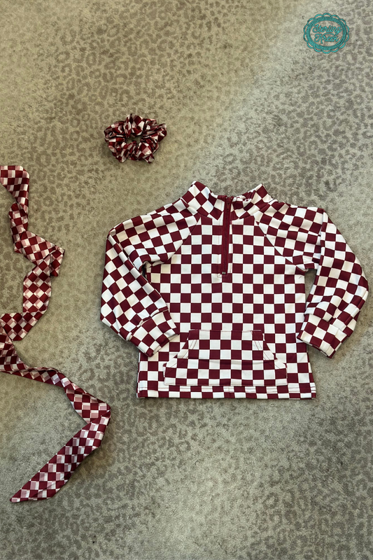 Mini Pep Rally Pullover - Maroon: XL