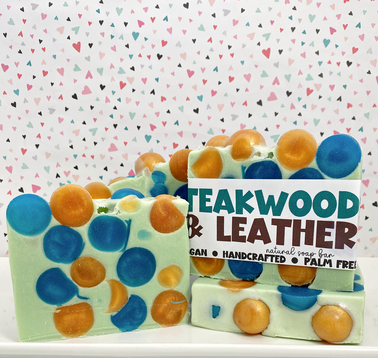 Teakwood and Leather Handmade Soap Bar ✨NEW✨ Fall/Winter   LB