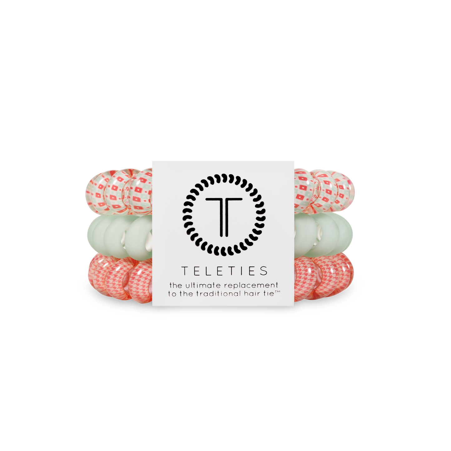 Spiral Hair Coil | Large | Calming Coral Teleties