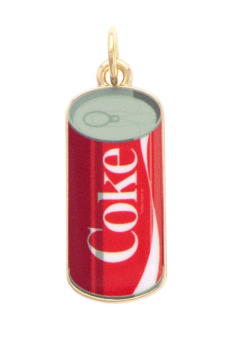 Coke Can Charm in Red & White