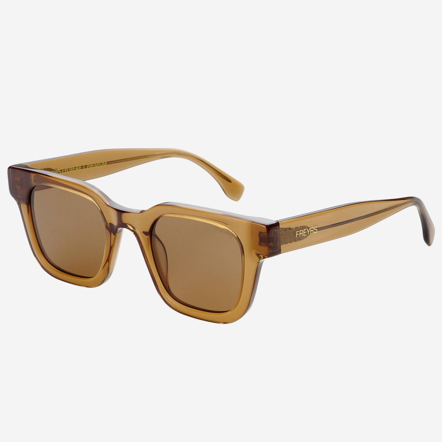 Atlas Acetate Rectangular Sunglasses  : Brown Freyr