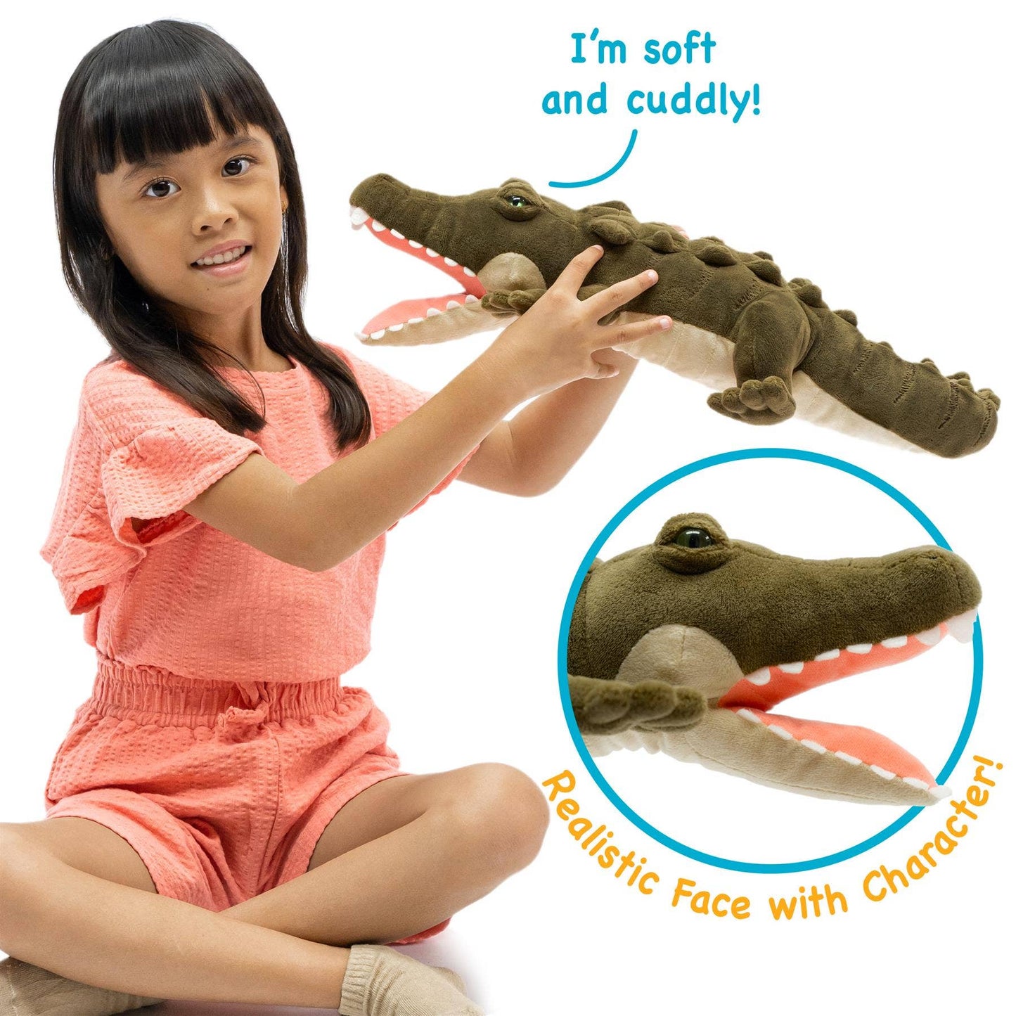 Carioca The Crocodile - 18 Inch Stuffed Animal Plush Viahart