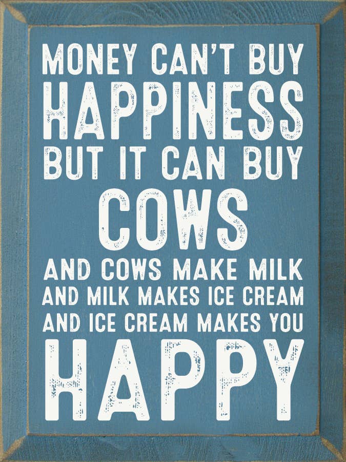 Money can't buy happiness but it can buy cows…: Old Cottage White