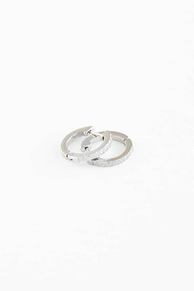 Diamond Hoop: Silver pip pop