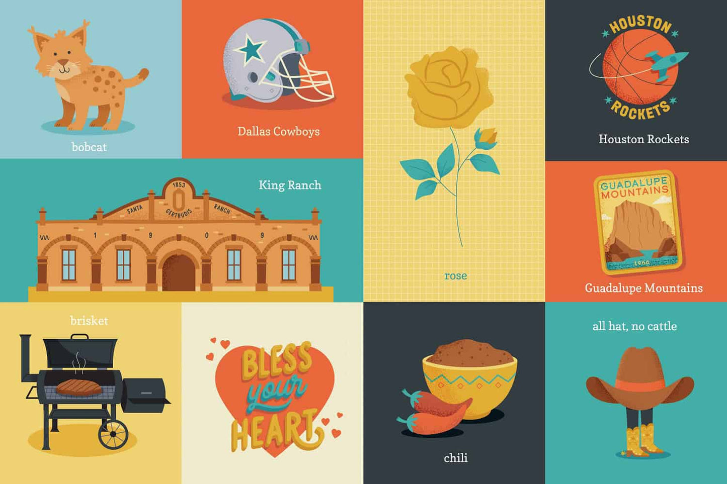 100 First Words for Little Texans Familius